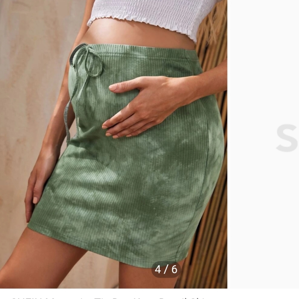 Maternity Tie Dye Stretchy Skirt
